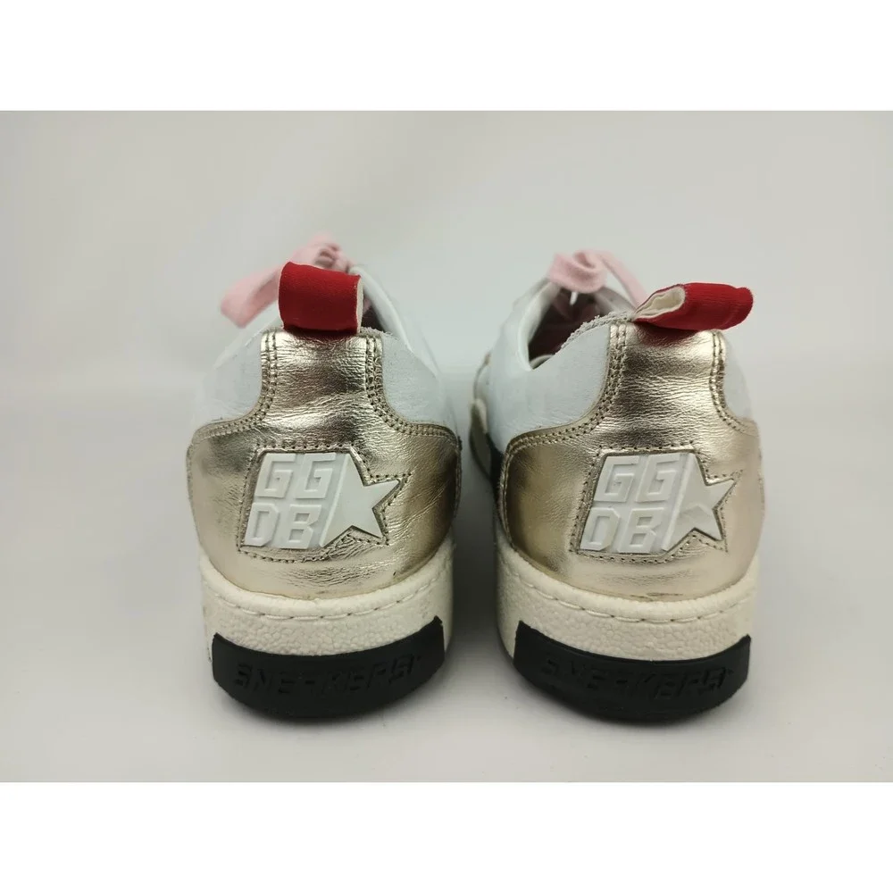 Golden Goose Yeah Low Top Sneakers Women's White Cheetah Star Shoes Size 41 - Picture 5 of 8
